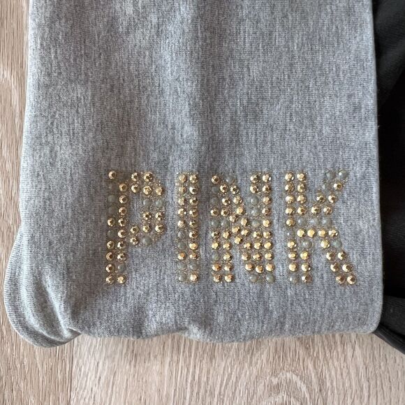 Y2K PINK Victoria's Secret Fold-Over Yoga Leggings Black-Size S - Picture 7 of 10